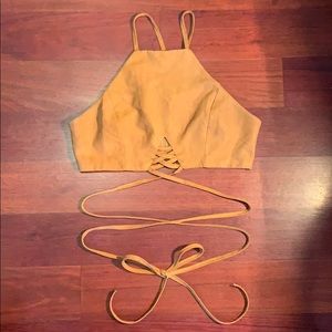 Wrap Around Crop/Halter Top